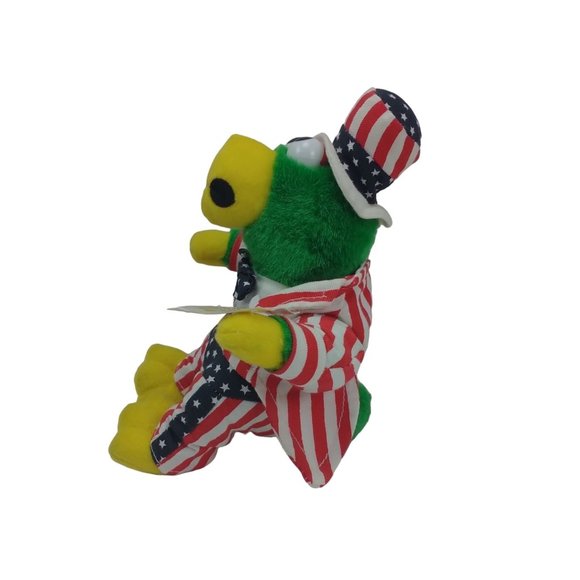Pittsburgh Pirates Mascot Parrot 8" Plush Beanie Patriotic Suit Limited Edition - Picture 4 of 7